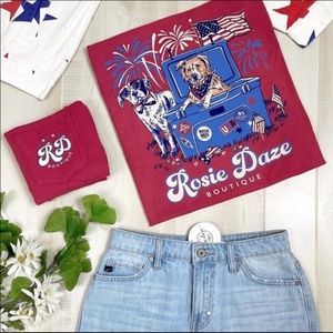 Rosie Daze 4th of July Shirt Size Large